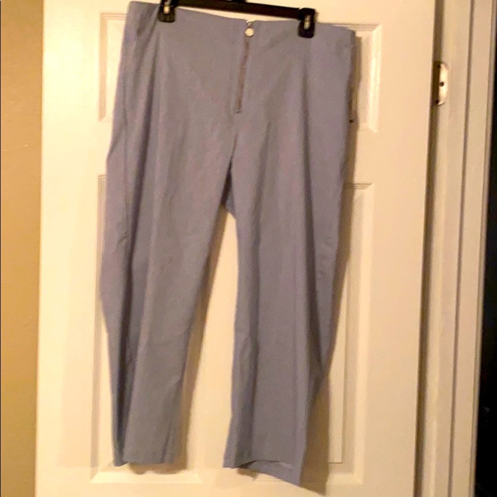 Verve blues crop pants